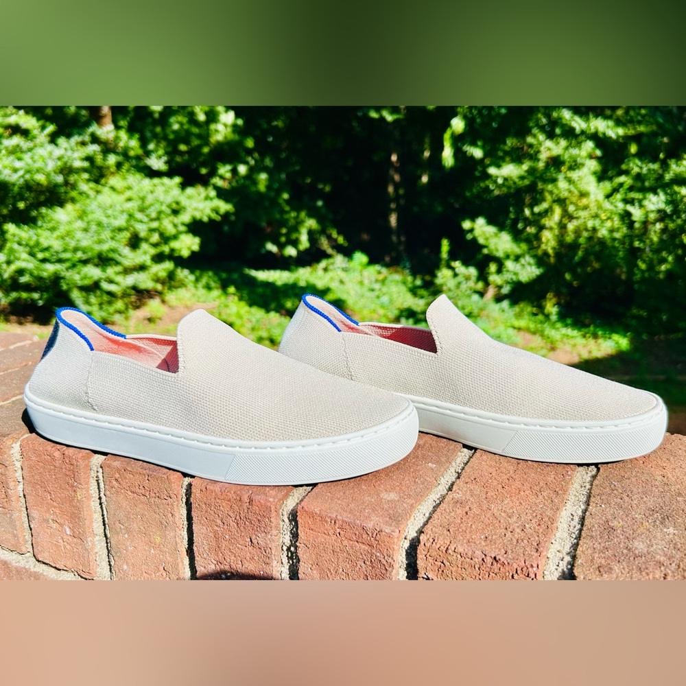 Rothys The Original Slip On Sneaker Sand Women’s Size 7.5 Comfort Shoes